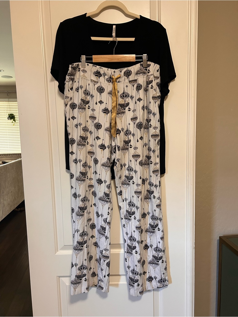 💤🎄☀️Soma Christmas Summer Wide Leg Lounge Pajama PJ Set 🥱🎄☀️